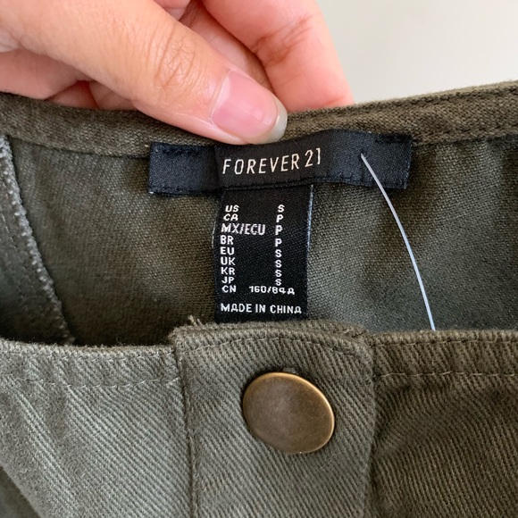 Button Front Overall Dress - Picture 2 of 6